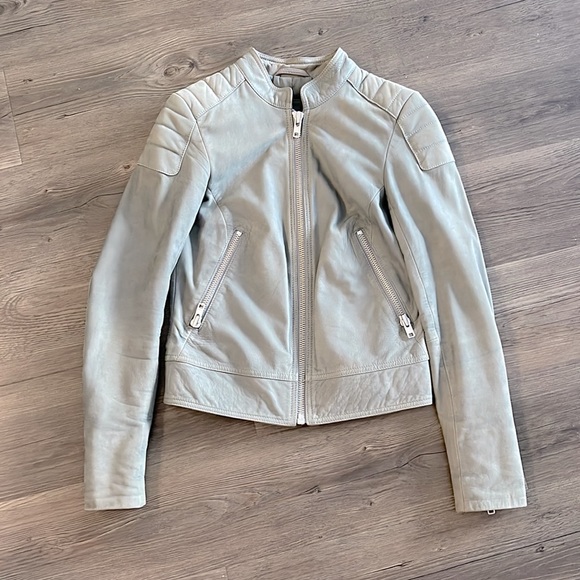 Danier Leather/Suede Nubuck Moto Biker Jacket - Picture 3 of 16